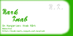 mark knab business card